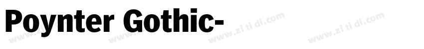 Poynter Gothic字体转换
